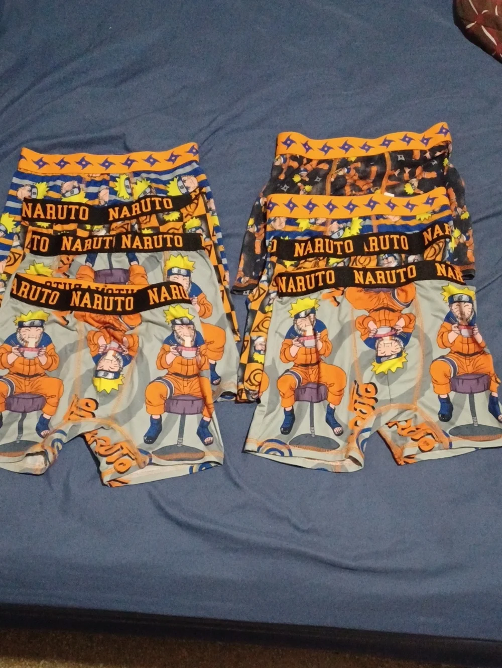Bundle Of 8 Naruto Graphic Boxer Briefs For Boys Size 8